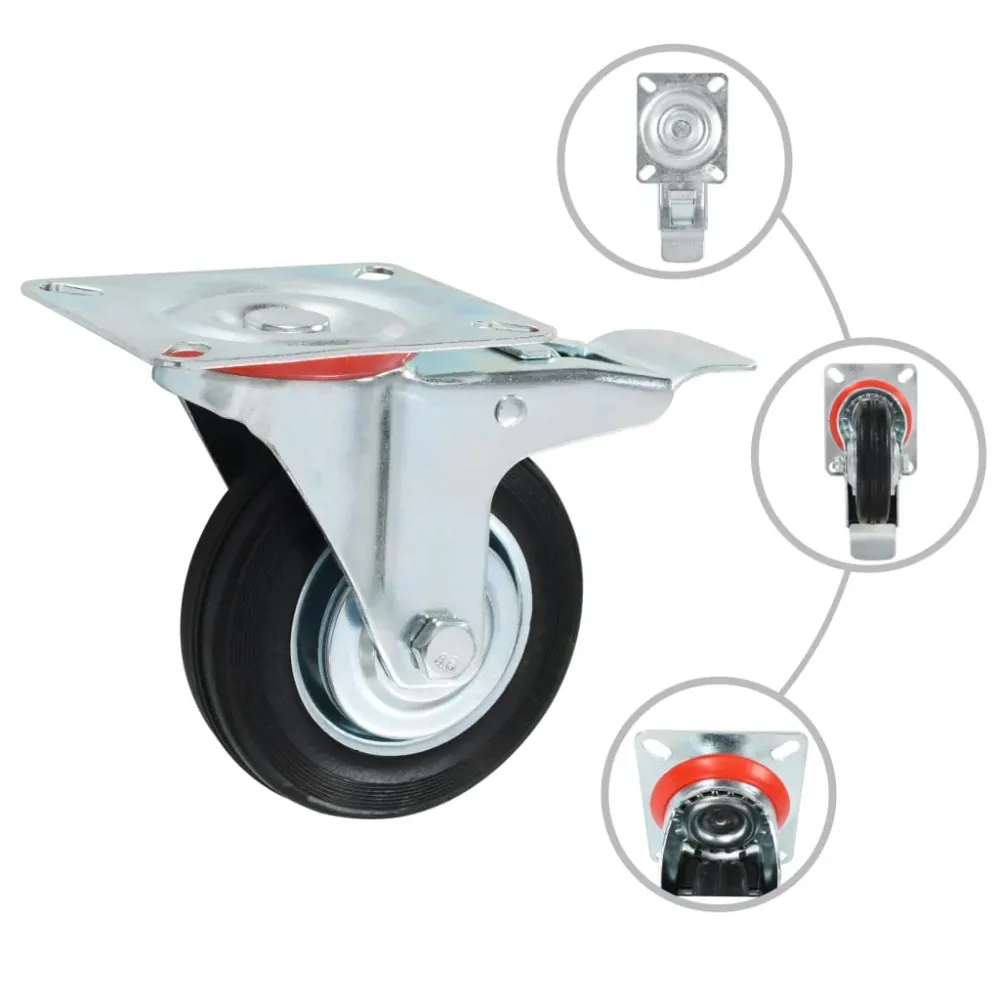 vidaXL 16 db görgő 100 mm