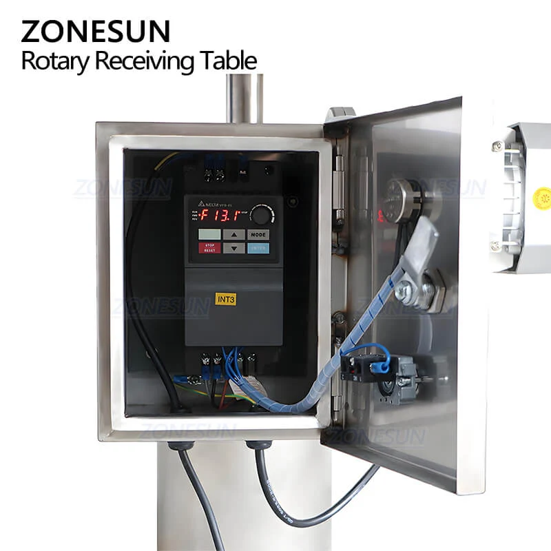 ZONESUN ZS-LP1200L kerek forgó gyűjtőasztal tasakok kiadagolható forgótányéros gép VFFS csomagológéphez