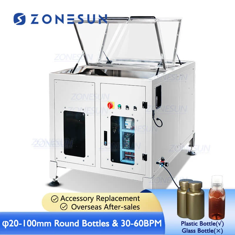 ZONESUN ZS-LP150 Teljesen automata kerek forgó műanyag palack Unscrambler válogató forgótányér