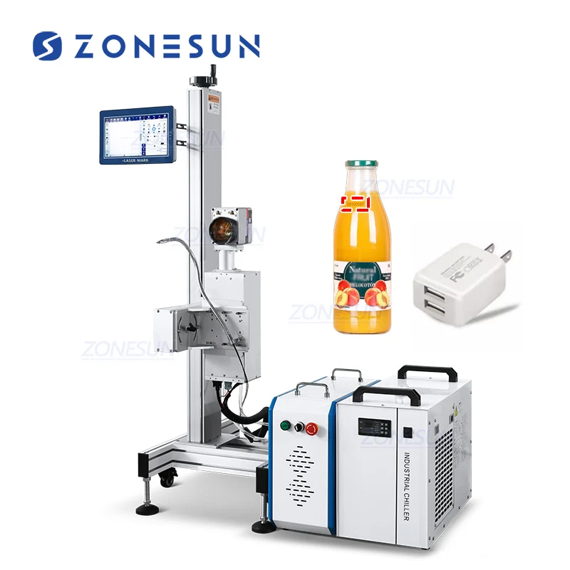 Zonesun ZS-UVC1 dátum logó lézerjelző műanyag fém üveg hideg jelölése UV lézerjelző gép