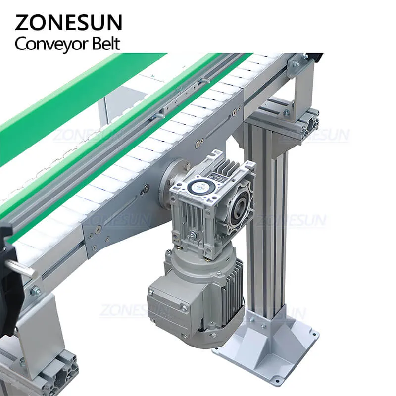 ZONESUN ZS-CBO150 360 fokos, testreszabható, zárt hurkú, körkörös rugalmas láncú PVC szállítószalag gyári automatizálására