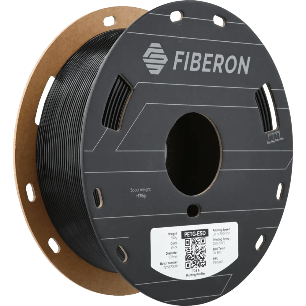 Polymaker Fiberon PETG-ESD Fekete