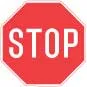 Elsőbbségadás kötelező tábla, "STOP"