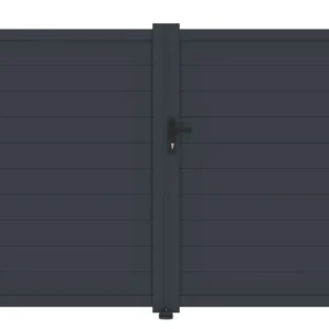 G21 Orlando 350x173 cm-es kétszárnyú kapu, antracit színben