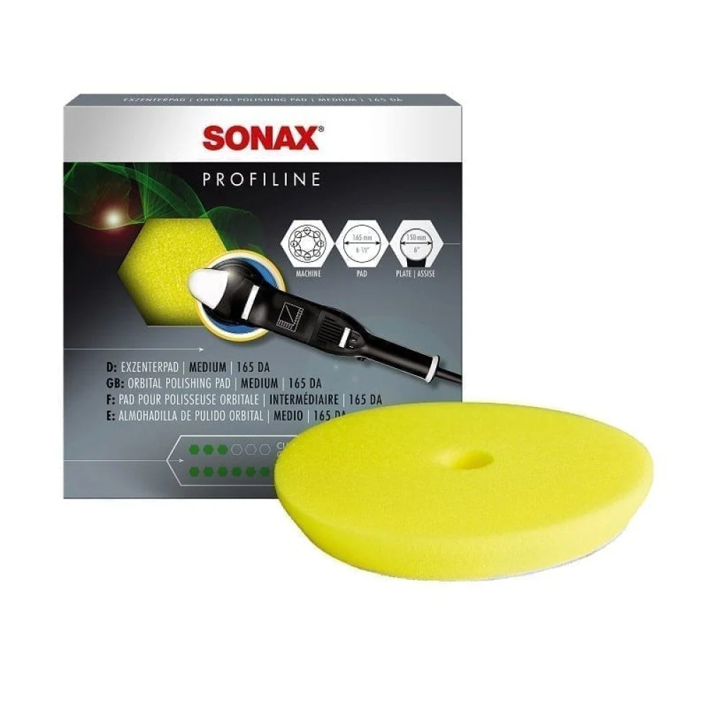 Orbital polírozó korong közepes Sonax Profiline DA, 165mm