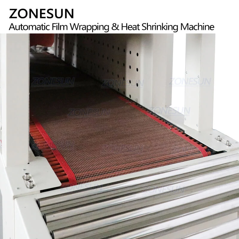 ZONESUN ZS-SPL4 automatikus palackozott ital italok ásványvíz hüvely filmcsomagoló vágógép hő zsugorodási alagút gép