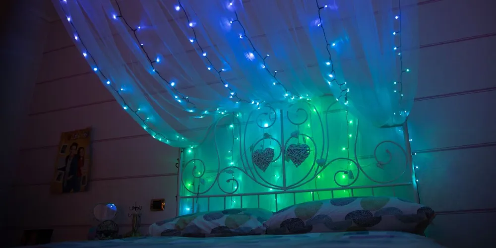 Karácsonyfa fények intelligens Twinkly Strings 600LED RGB 48m