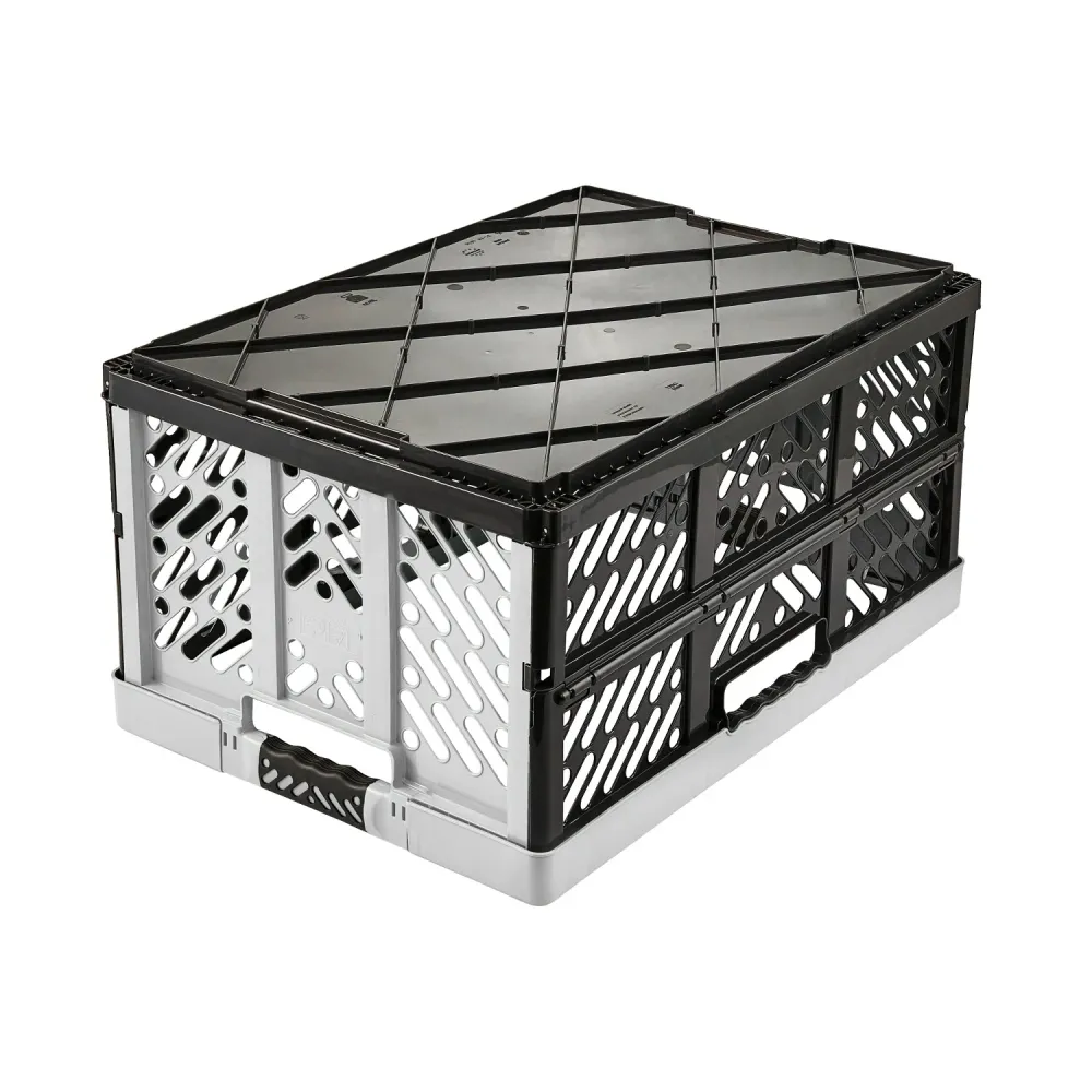 Műanyag összecsukható kosár light silver Keeeper 50 kg-ig