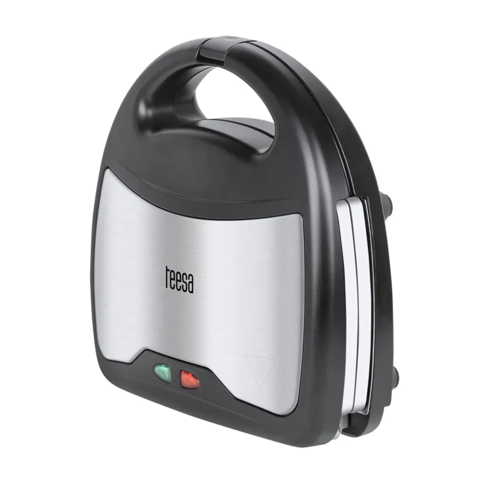 Szendvics Maker 3 1, Waffle Maker, Grill Ezüst / Fekete Teesa TSA3221