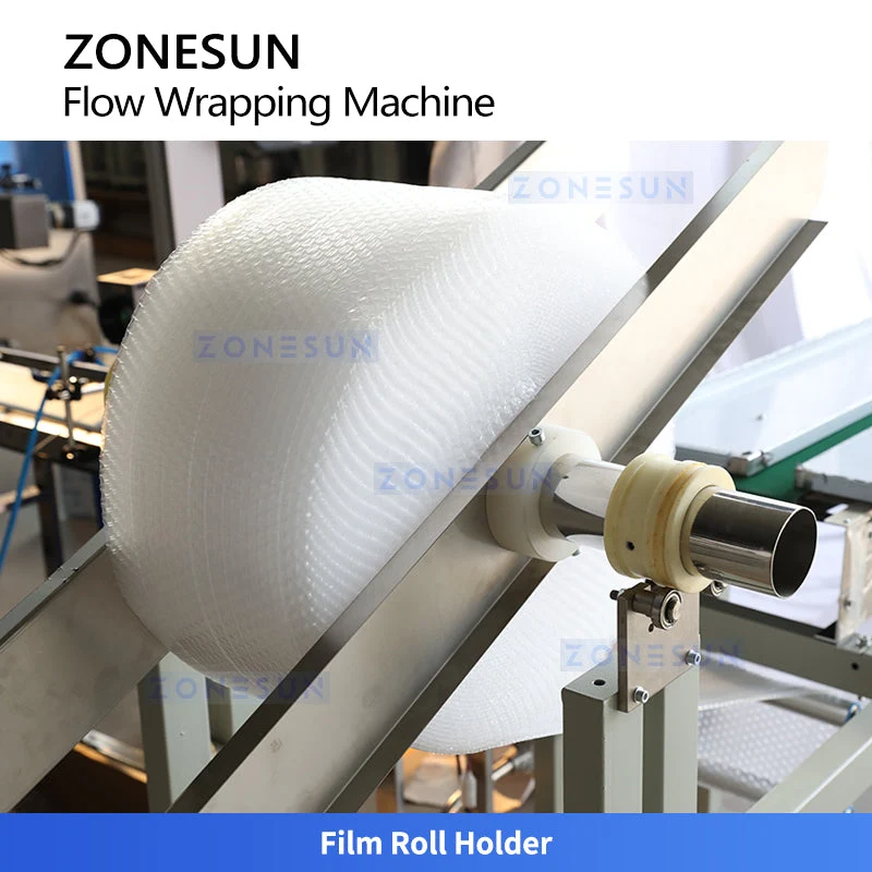 ZONESUN ZS-ZB350S Servo Horizontal Flow Anti Tamper Wrapper Bubble Film